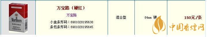 萬寶路香煙價(jià)格一覽表2020